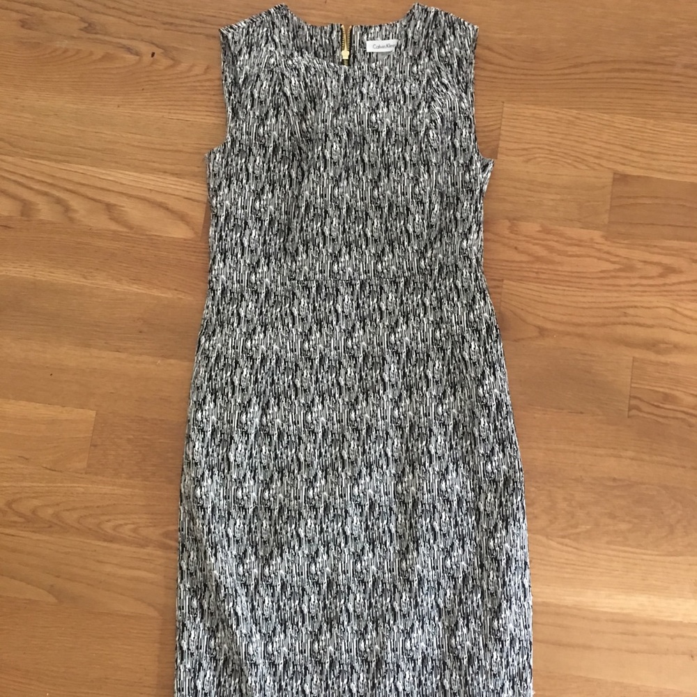 Calvin Klein Shift Dress Knee Length
